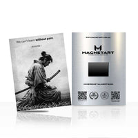 Without Pain Samurai Metal Wall Art – Stoic Motivation Poster