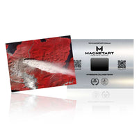 Scarlet Terrain – Abstract Earth Satellite Wall Art