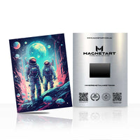 Celestial Explorers Sci-Fi Metal Wall Art