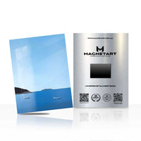 Minimal Ocean Horizon Metal Wall Art – Serene Coastal Landscape Magnetic Aluminium Print | MagnetArt