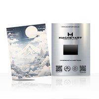 Moonlit Snow Mountain Metal Wall Art