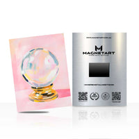 Crystal Ball Wall Art – Pastel Mystical Aluminium Print | MagnetArt