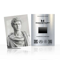 Classical Bust Sculpture Metal Wall Art – Minimalist Marble Statue Aluminium Print | MagnetArt