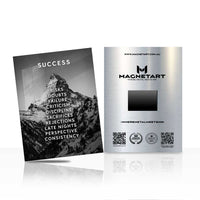 Success Mountain Metal Wall Art – Discipline & Consistency Motivation Poster