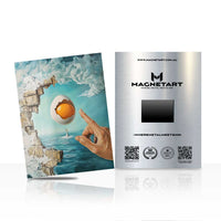 Surreal Ocean Portal Metal Wall Art – Dreamlike Coastal Fantasy Magnetic Aluminium Print | MagnetArt