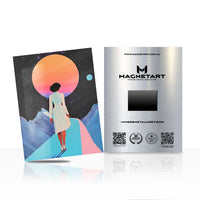 Surreal Sunset Journey Metal Wall Art – Dreamscape Magnetic Aluminium Print | MagnetArt