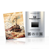 Alpine Steam Journey – Vintage Mountain Train Wall Art