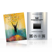 Tree of Possibilities Metal Wall Art – Inspirational Abstract Silhouette Magnetic Aluminium Print | MagnetArt