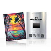 Sunset Escape Hammock Metal Wall Art