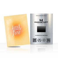 Find Your Fire Metal Wall Art – Motivational Typography Magnetic Aluminium Print | MagnetArt