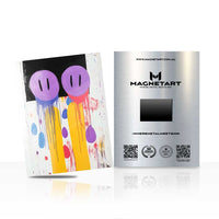 Dripping Smiles Pop Art Metal Wall Art – Colorful Graffiti-Inspired Magnetic Aluminium Print | MagnetArt