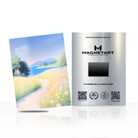 Sunny Meadow Landscape Wall Art – Soft Nature Aluminium Print