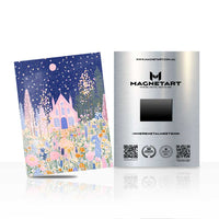 Dreamy Village Night Wall Art – Fantasy Aluminium Print