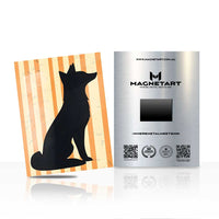 Minimal Cat Silhouette Wall Art – Modern Graphic Aluminium Print