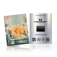 Cozy Dog Wall Art – Warm Lifestyle Aluminium Print