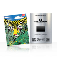 Jungle Tiger Wall Art – Bold Graphic Aluminium Print