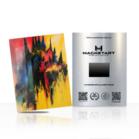 Bold Abstract Wall Art – Color Explosion Aluminium Print