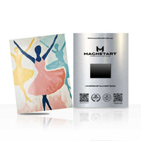 Abstract Dance Wall Art – Colorful Movement Aluminium Print