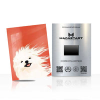 Fluffy Dog Wall Art – Bold Cute Aluminium Print
