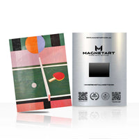 Table Tennis Wall Art – Modern Geometric Aluminium Print