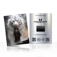 White Tiger Warrior Metal Wall Art