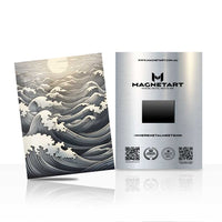Japanese Ocean Waves Minimalist Metal Wall Art