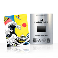 Modern Great Wave Wall Art – Japanese Pop Art Magnetic Aluminium Print | MagnetArt