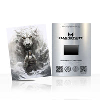 White Tiger Fury Warrior Metal Wall Art