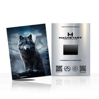 Midnight Alpha – Dark Wolf Wall Art