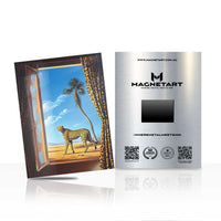 Safari Window Wall Art – Luxury African Landscape Aluminium Print | MagnetArt
