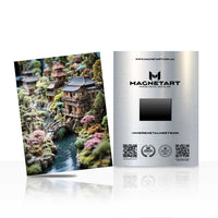 Miniature Zen Village Metal Wall Art